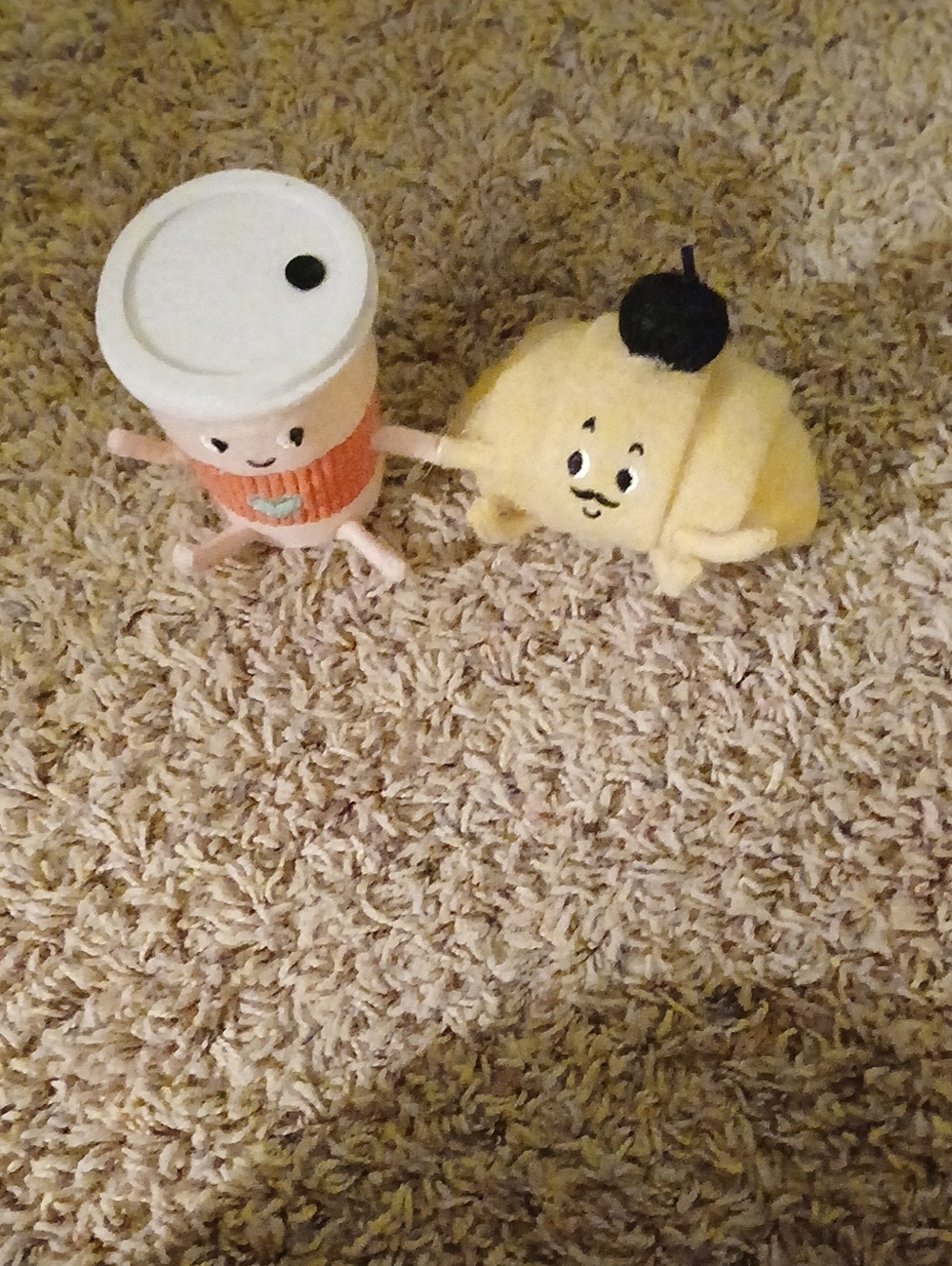 Plush Toy - Cute Soft Companion Coffee And Croissant